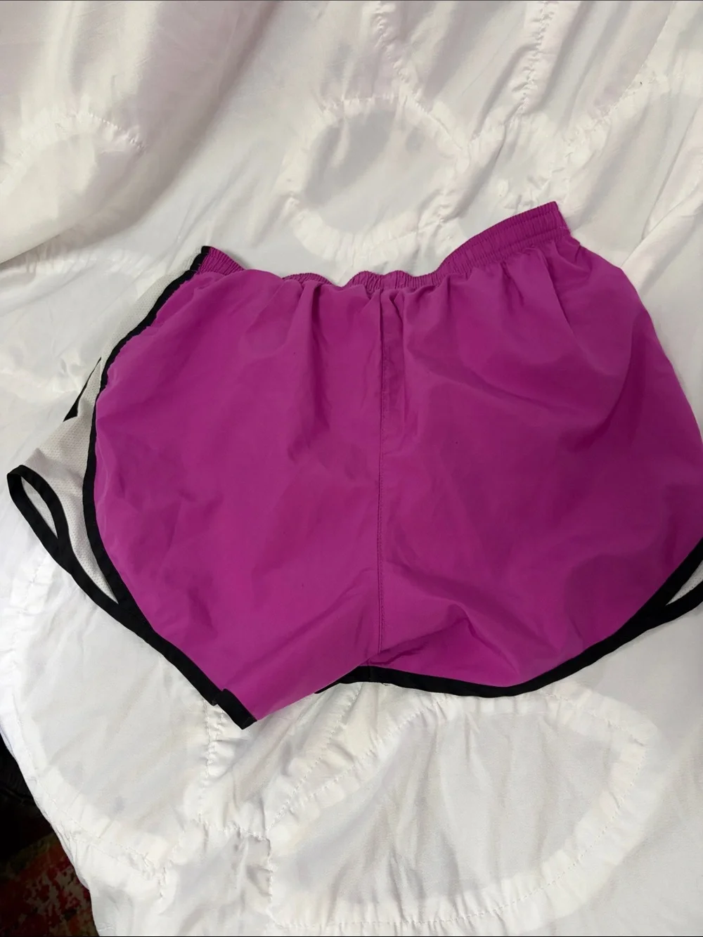 Nike Girls’s Magenta Running Shorts with Black Trim